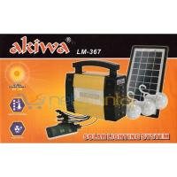 Solar Şarjlı Kamp Lambası Seti Powerbank Kit 9V 3W