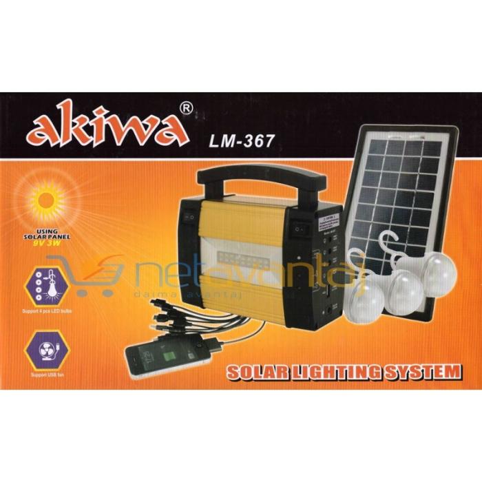 solar sarjli kamp lambasi seti powerbank kit 9v 3w netavantaj