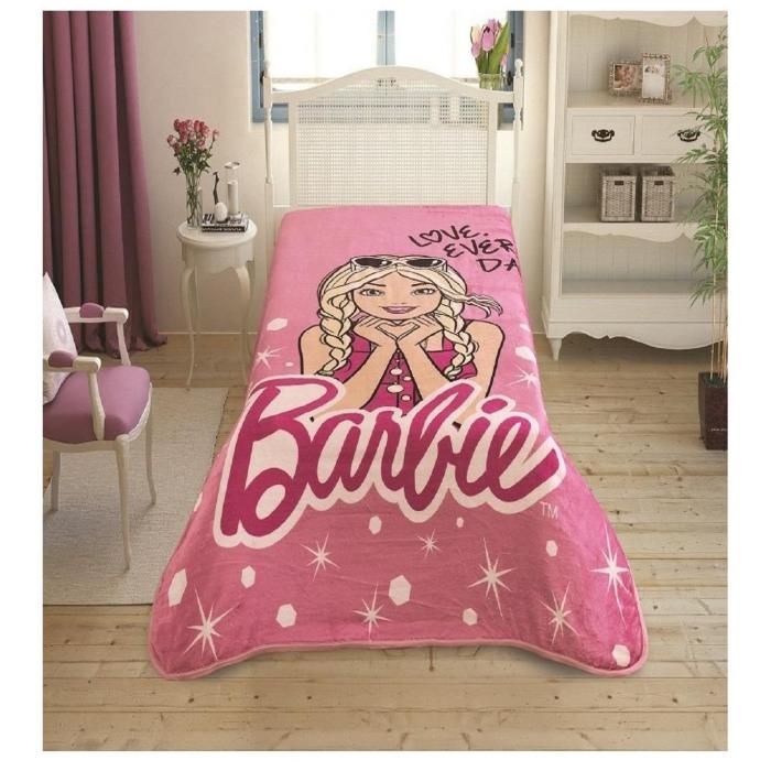 Tac Barbie Tek Kisilik Lisansli Battaniye Netavantaj