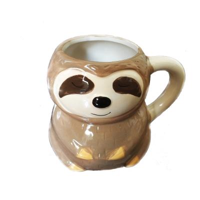 Tembel Hayvan Sloth Tasarım Kupa Bardak Büyük Boy
