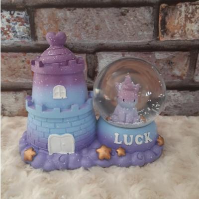 Unicorn Kumbaralı Mor Kar Küresi