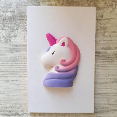 Unicorn Squishy Yumuşak Kokulu Sert Kapaklı Defter