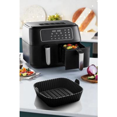 Airfryer Silikon Pişirme Hava Fritözü Yemek Pişirme Kabı Kare 1 Adet