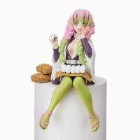 Anime Demon Slayer Kimetsu No Yaiba Kanroji Mitsuri Onigiri Yiyen Oturan Aksiyon Figür 16 Cm