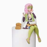 Anime Demon Slayer Kimetsu No Yaiba Kanroji Mitsuri Onigiri Yiyen Oturan Aksiyon Figür 16 Cm
