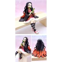 Anime Demon Slayer Kimetsu No Yaiba Kamado Nezuko Oturan Aksiyon Figür 13 Cm