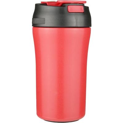 Chef Star Çift Taraf İçimli Pipetli Çelik Termos Bardak 400 Ml Kırmızı