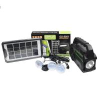 Gdplus Gd-8081 Solar Kamp Lambası Seti Işık İstasyonu Radyo/mp3 Çalar/fener 4500mah, 3 Led Ampul
