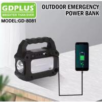 Gdplus Gd-8081 Solar Kamp Lambası Seti Işık İstasyonu Radyo/mp3 Çalar/fener 4500mah, 3 Led Ampul
