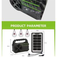 Gdplus Gd-8081 Solar Kamp Lambası Seti Işık İstasyonu Radyo/mp3 Çalar/fener 4500mah, 3 Led Ampul