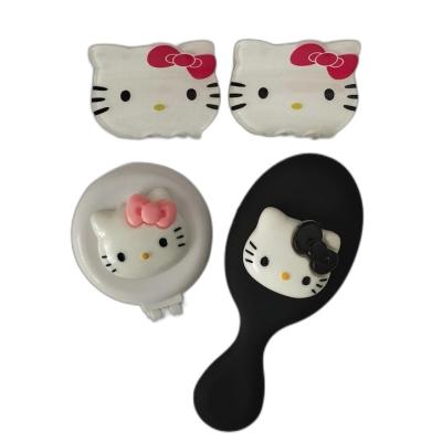 Hello Kitty Sevimli Ayna Tarak Toka Seti Beyaz