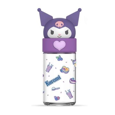 Lisanslı Kawaii Kuromi Silikon Cam Şişe