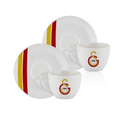 Neva Galatasaray Çizgili 2'li Çay Fincan Takımı