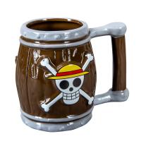 One Piece İskelet Fıçı 3D Tasarım Kupa Bardak