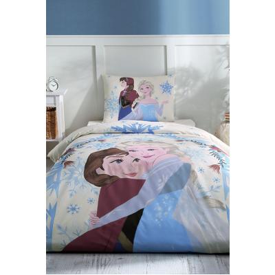 Özdilek Frozen Winter Tek Kişilik Disney Lisanslı Lastikli Fitted Çarşaf Çocuk Nevresim Takımı