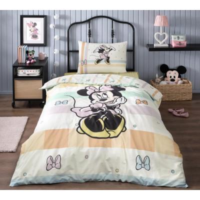 Özdilek Lisanslı Sarı Minnie Mouse Tek Kişilik Nevresim Takımı