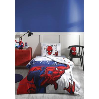 Özdilek Spiderman Blue Tek Kişilik Disney Lisanslı Lastikli Fitted Çarşaf Çocuk Nevresim Takımı