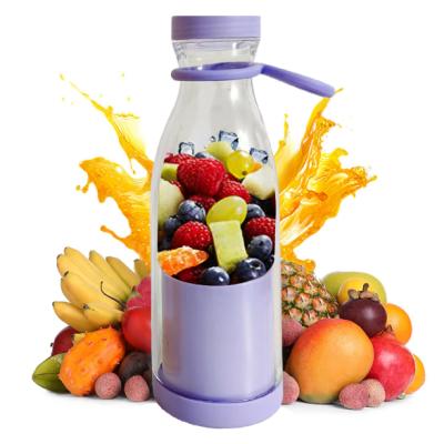 Taşınabilir Şarjlı Kablosuz Kişisel Blender 420 Ml Smoothie Milkshake El Blenderi Mor