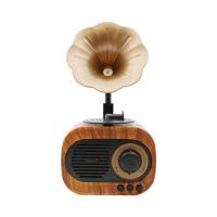  Nostaljik Mini Gramofon Bluetooth Şarjlı Ses Bombası Hoparlör Usb / Sd Girişli