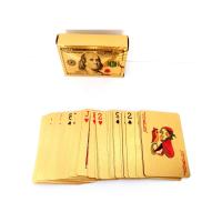 100 Dolar Şeklinde Gold İskambil Kağıdı Seti, Pişti ve 51 Oyun Kağıdı