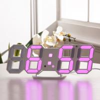 3D LED Dijital Alarm Termometre Takvim Özellikli Masa Duvar Saati