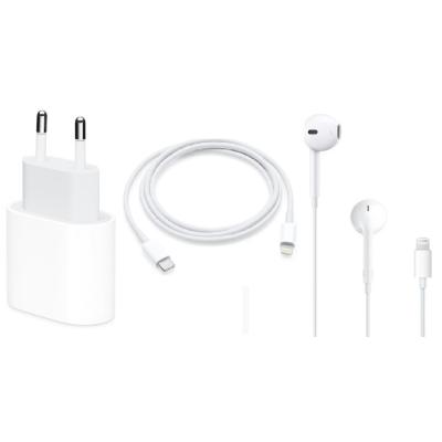 Apple 20 W Usb-C Güç Adaptörü + Lightning Konnektörlü Earpods + Usb-C - Lightning Kablosu (1 M)