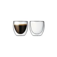 Çift Camlı Espresso Shot Bardak Seti 2 Adet 80 Ml Isıyı Korur El Yakmaz 