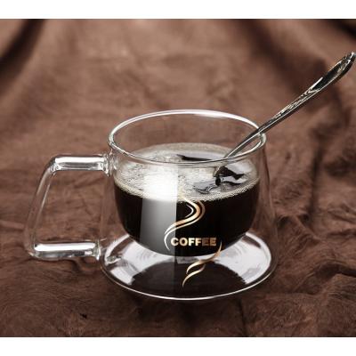 Çift Camlı Katmanlı Çift Cidarlı Coffee Kupa Fincan 200 ml