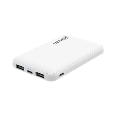 Factor-M 5000 Mah Çift USB Çıkışlı Powerbank Beyaz Taşınabilir Şarj Cihazı