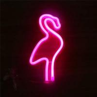 Flamingo Neon Duvar Lambası