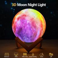 Galaxy Renk Değiştiren Moonlight Dolunay Gece Lambası 15 cm