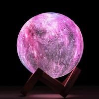 Galaxy Renk Değiştiren Moonlight Dolunay Gece Lambası 15 cm