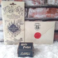 Harry Potter Hogwarts Kabul Mektubu Harita Ve Müzik Kutusu Seti