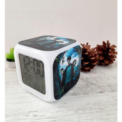 Harry Potter Renk Değiştiren Alarmlı Termometreli Dijital Küp Saat Model 5