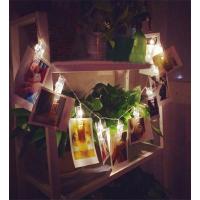 Kişiye Özel Fotoğraf Baskılı 10 Mandallı LED Işıklı Fotoğraf Askısı