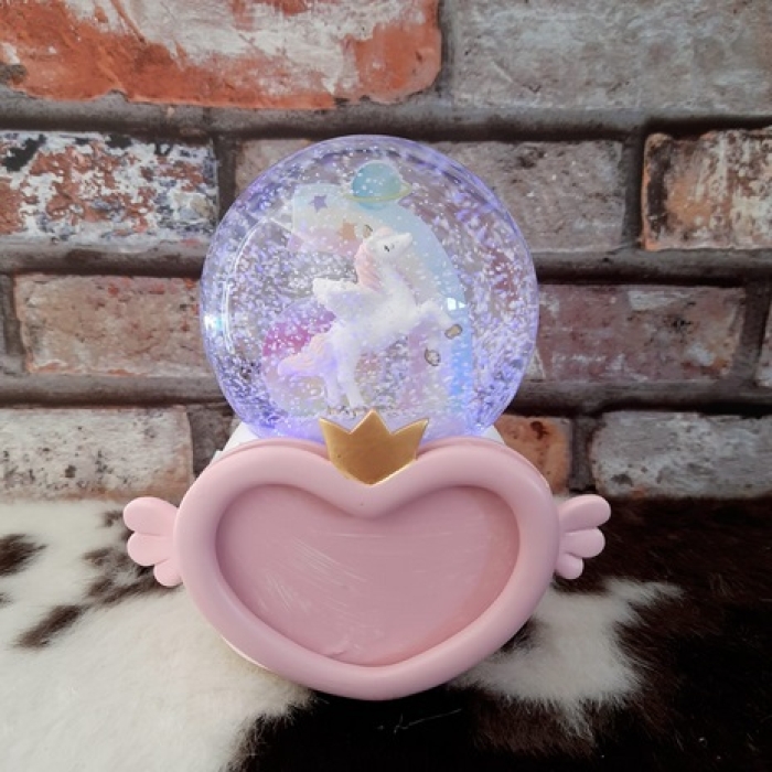 Unicorn Fotograf Cerceveli Isikli Muzikli Otomatik Kar Kuresi Netavantaj