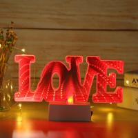 Love Aşk Tünel 3D Işık Gece Lambası