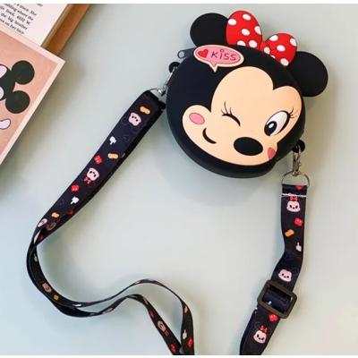 Minnie Mouse Öpücük Tasarım Silikon Omuz Askılı Çanta