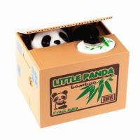 Müzikli Pilli Para Alan Yiyen Tasarım Panda Kumbara