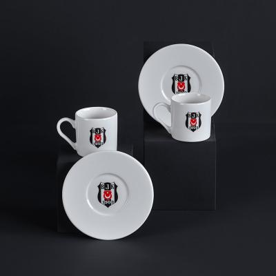Neva Beşiktaş Klasik Logo 2'li Kahve Fincan Takımı