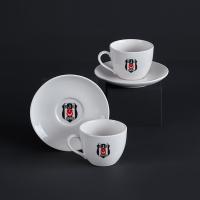 Neva Beşiktaş Klasik Logo 2'li Çay Fincan Takımı