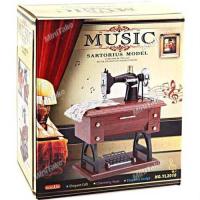 Nostaljik Dikiş Makinesi Müzik Kutusu - Hediyelik Dekoratif Müzikal Kutu