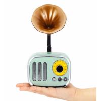 Nostaljik Mini Radyo Gramofon Bluetooth/Radyo/USB/SD Speaker