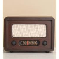 Nostaljik USBli Kumandalı Ahşap Büyük Boy Adaptörlü Retro Radyo