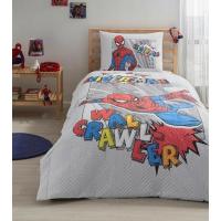 Özdilek Lisanslı Yatak Örtüsü Kapitoneli Spiderman Wall