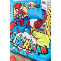 Özdilek Spiderman New York Tek Kişilik Disney Lisanslı Lastikli Fitted Çarşaf Çocuk Nevresim Takımı 