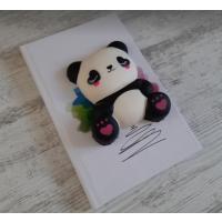 Panda Squishy Yumuşak Kokulu Sert Kapaklı Defter