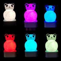 Sese Duyarlı Silikon Panda Renk Değiştiren LED Işık Gece Lambası