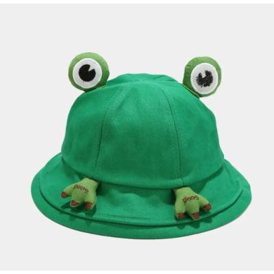 Sevimli Kurbağa Balıkçı Şapka Yeşil