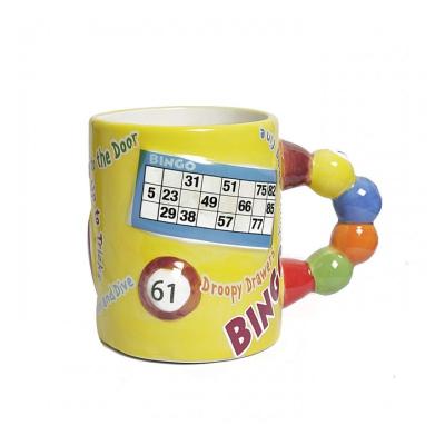 Bingo Oyunu Tasarımlı Kupa Bardak